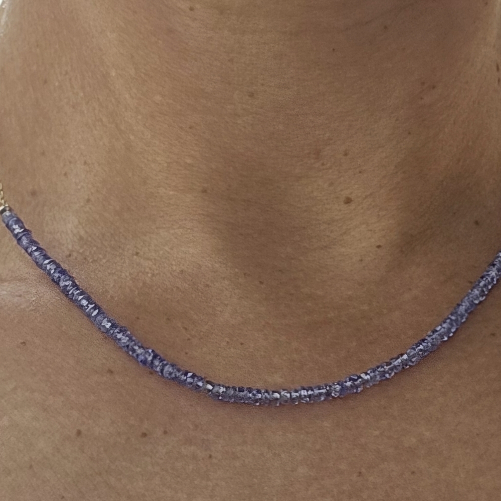 Tanzanite beads with sterling Silver Chain! - Picture 8 of 10